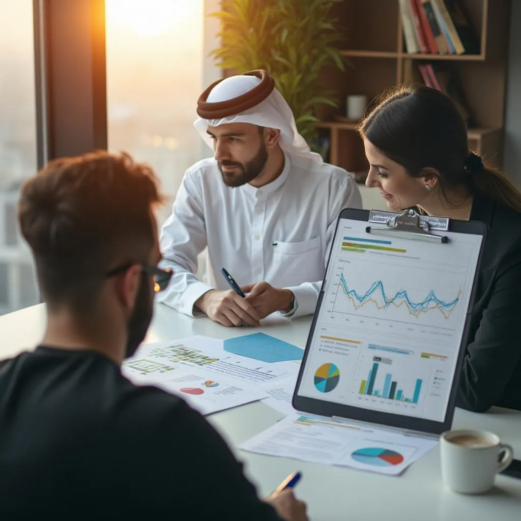 فريق يعمل على تطوير الاستراتيجية